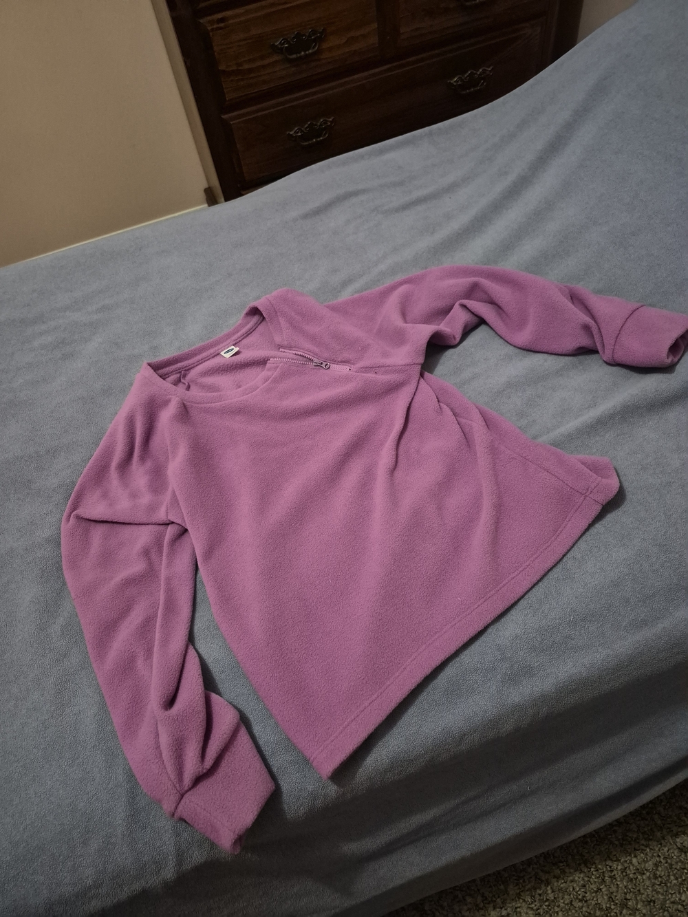 Old Navy Lavender Quarter-Zip Fleece Pullover